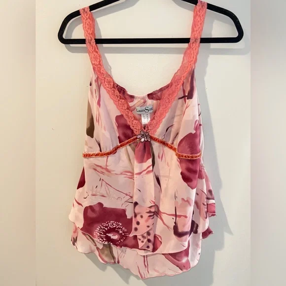 LAURA SCOTT Y2K TOP 🌺 - Picture 1 of 3